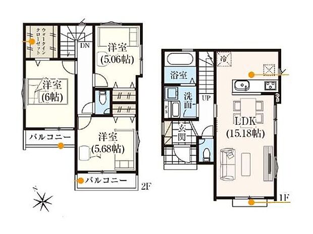 耐震×制震性に優れた地震に強い安心住宅！LDK15.18帖×対面式キッチンで家族との会話も弾むあたたかな空間。