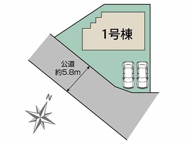 JR川越線「笠幡」駅徒歩27分。東武東上線「鶴ヶ島」駅徒歩31分。周辺に教育施設や買い物施設が揃い、生活しやすい住環境。並列2台駐車可！