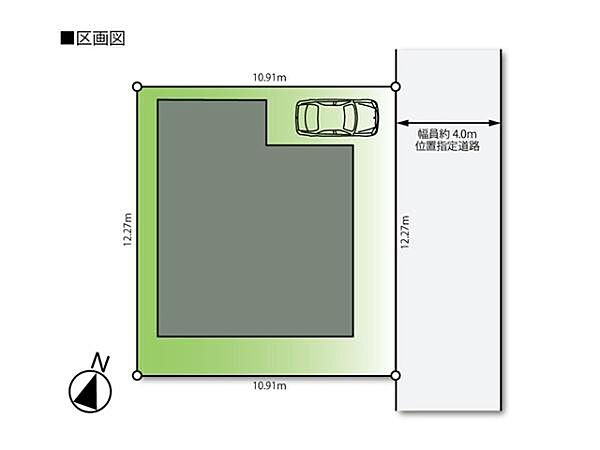 東武東上線「森林公園」駅・「東松山」駅の2駅利用可能。40坪のキレイな整形地には1台駐車可能なカースペース付き（車種による）