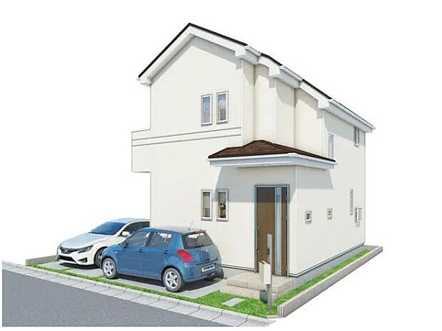 【外観イメージパース】※実際とは異なる場合があります。地震に強い安心構造です。住宅性能評価W取得！お気軽にお問い合わせください。