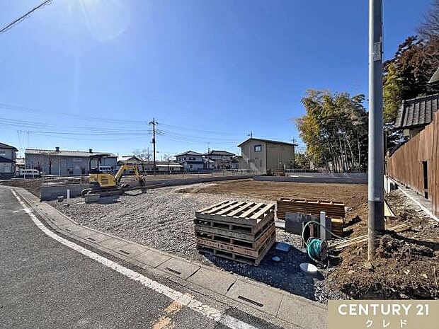 53~61坪のゆとりある敷地。長期優良住宅認定の住まいが誕生します。完成をお楽しみに!