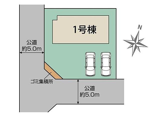 東武東上線「高坂」駅よりバス10分「ニュータウン中央」停徒歩3分。スーパーやコンビニが徒歩2分の近さで買い物も便利な住環境!並列2台駐車可能!