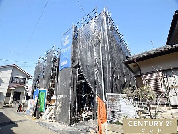 制震Damper標準搭載・耐震等級3取得の地震に強い安心住宅。5月中旬の完成をお楽しみに!