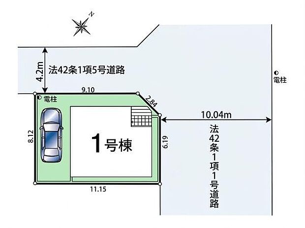東武東上線「若葉」駅徒歩7分、「ワカバウォーク」徒歩9分。近隣には小・中学校や保育園も充実した、子育て家族にもオススメの住環境です。