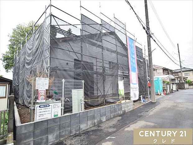 敷地ゆとりの62坪。ワンフロアで生活動線がスムーズな3LDKの平屋一戸建て。6月下旬完成予定です。
