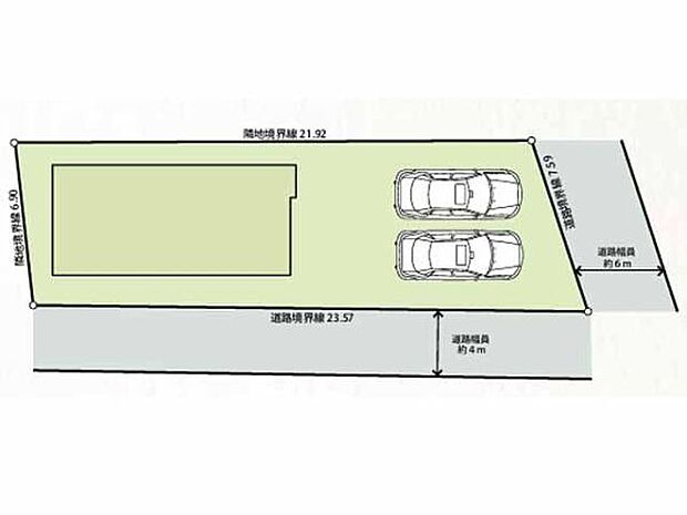 東武越生線「一本松」駅より徒歩2分！小中学校も徒歩12分圏内にあり、子育て家族にピッタリ！敷地約48坪！並列2台駐車可能です。