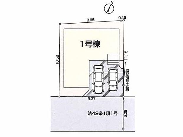 東武東上線「若葉」駅まで徒歩11分!教育施設や公園が徒歩圏内にあり、安心して子育てできる住環境。並列2台駐車可能です。