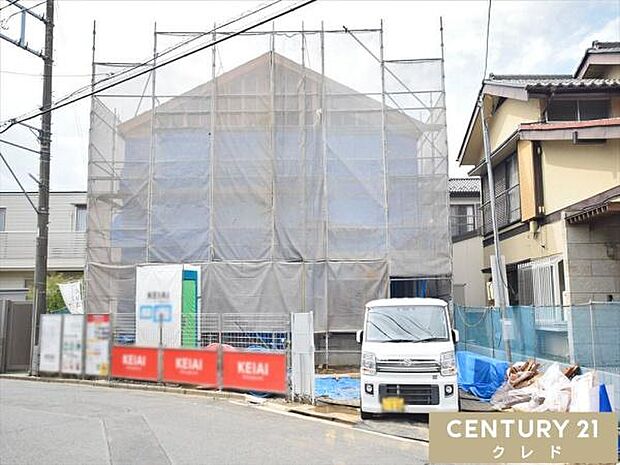 23.8帖の広々LDK。2か所にWIC、玄関に土間収納付きで収納も充実した使い勝手良好な間取り!完成をお楽しみに!