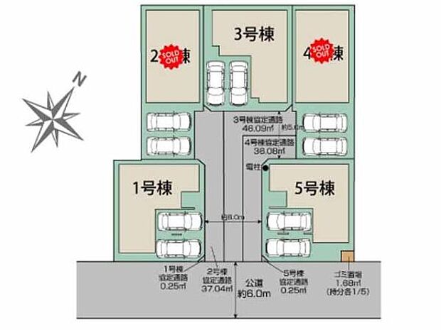 東武東上線「新河岸」徒歩15分、「上福岡」駅徒歩19分。生活施設が徒歩圏内に揃う、便利なロケーション。全棟、並列2台駐車可能。
