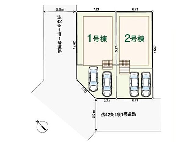 南西6m公道に面した明るい住まい。小学校、保育園が徒歩5分圏内に揃う、子育てファミリーに嬉しい充実の住環境です。