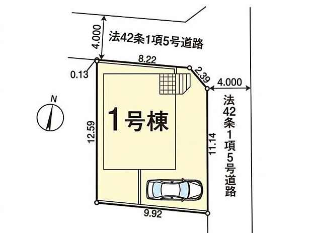北東角地につき陽当たり・通風良好!東武東上線「鶴ヶ島」駅徒歩20分。車種により1~2台駐車可能。ちょっとしたお庭も付いています。