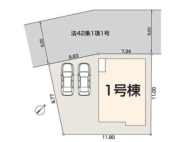 敷地42坪!ご夫婦でお車をお持ちの方にも嬉しい、並列2台分のカースペース付き。商業施設や教育機関も徒歩圏内に揃う、子育て家族にもオススメの住環境です。