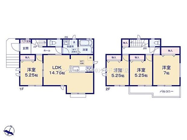 全居室南向きの明るい4LDK。陽光がたっぷり差し込む心地よい住まいで、ご家族それぞれが快適に過ごせます。