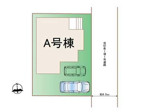 東武東上線「霞ヶ関」駅・JR川越線「的場」駅徒歩14分。2駅2路線利用可能で、通勤・通学にも便利な立地です。駐車場並列2台(車種による)