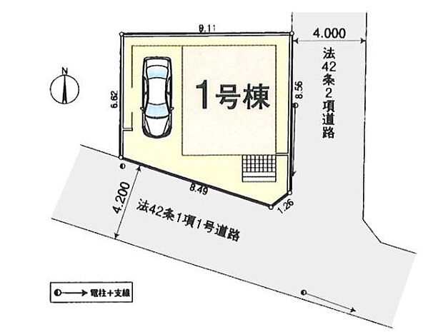 南東角地で陽当り・通風良好な開放的な立地。東武越生線「武州長瀬」駅徒歩4分、商業施設も近隣に充実した住み良い環境です。