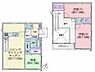 間取り：開放感あふれる吹抜採用のLDK17帖！リビング階段や対面式キッチンなど家族とのふれあいが増える設計。2階洋室はゆとりの7.5帖！