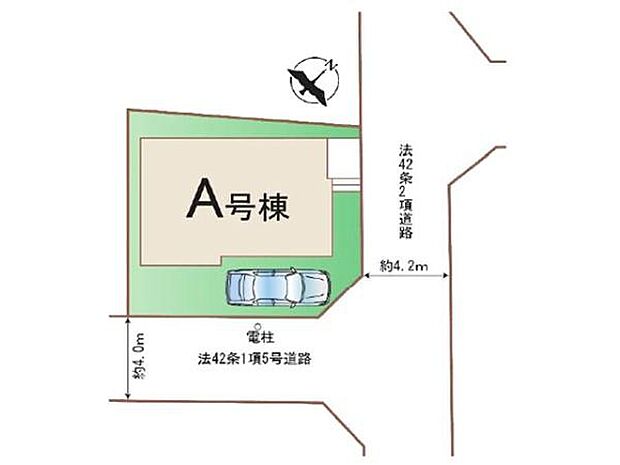 北東4.2m×南東4mの角地で開放的な立地。東武東上線「新河岸」駅徒歩5分。商業施設や教育機関が徒歩圏内に充実で、子育て家族にオススメ。