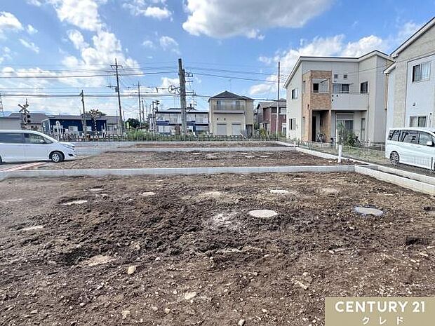 2026年12月上旬完成予定!現在、更地の状態です。基礎工事の前に『地盤改良工事』を行っています!