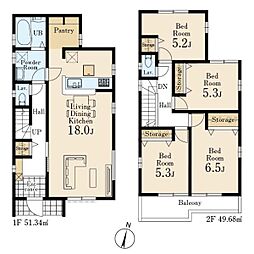 川越市笠幡第8 新築分譲住宅 全4棟 3号棟