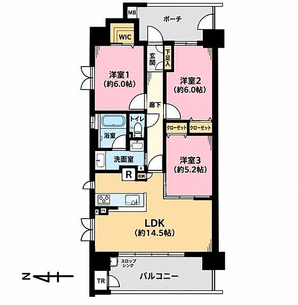 間取りを拡大表示