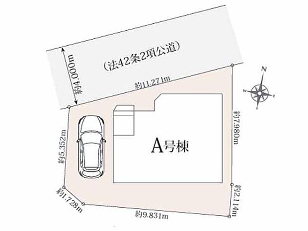 東武東上線・JR川越線「川越」駅徒歩27分、またはバス11分「尚美学園大学」停徒歩9分。閑静な住宅地。カースペース1台。