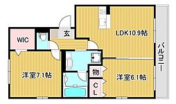 間取図画像 2LDK