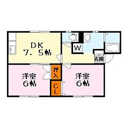 間取図画像 2DK