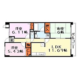 間取図画像 3LDK