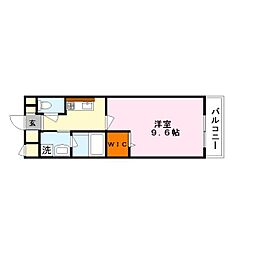 ラディエマルタ 1Kの間取図画像