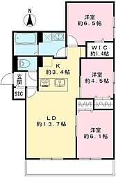 MAISON DE RAY 3LDKの間取図画像