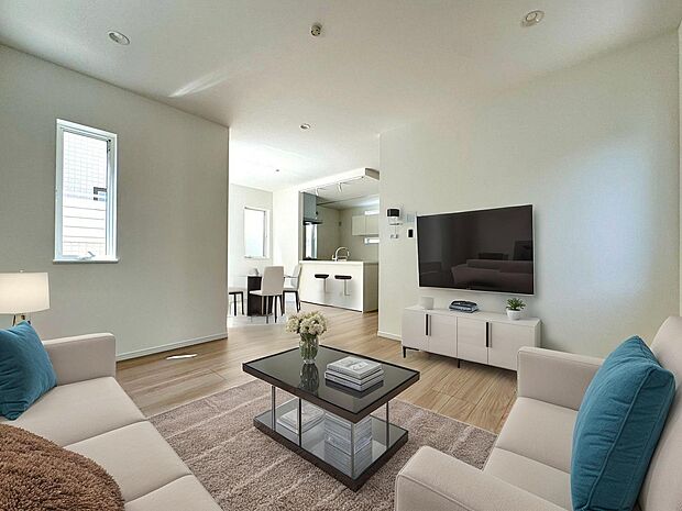 ※実際の室内写真をもとに、家具の配置例をCG合成しております