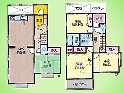 町田市能ヶ谷7丁目 戸建て 4LDKの間取り