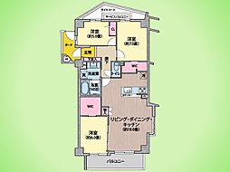 小田急コアロード海老名III 3LDKの間取り