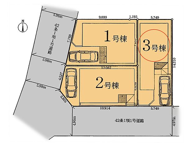 ○区画図○