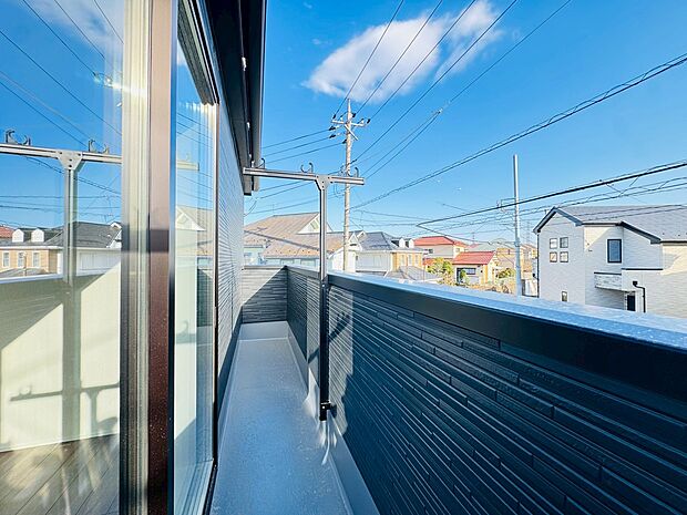 日当たりが良く、晴れの日のお洗濯も楽しみになりますね