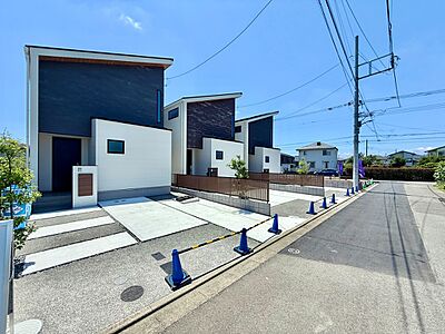 外観：建物完成！いつでもご内見いただけます。