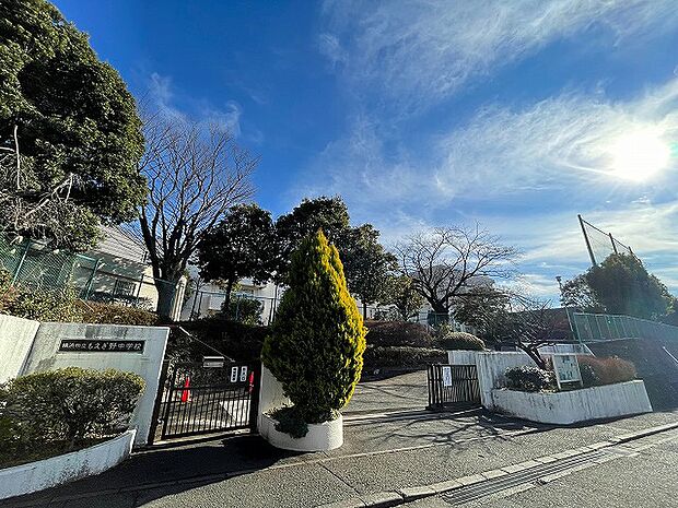 横浜市立もえぎ野中学校　距離約700m