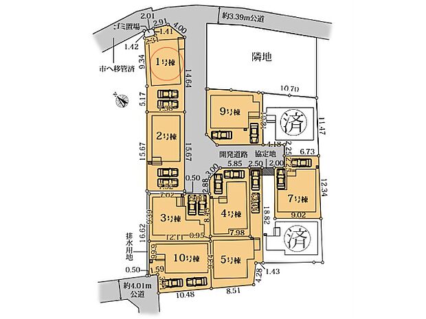 ○区画図○
