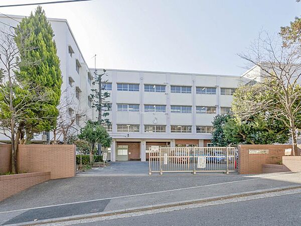 横浜市立青葉台中学校　距離約300m