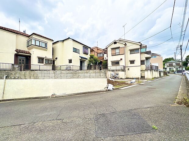 閑静な住宅地にある複数棟の住宅群の外観です