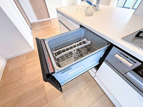 ビルトイン食器洗浄機付きのキッチン収納