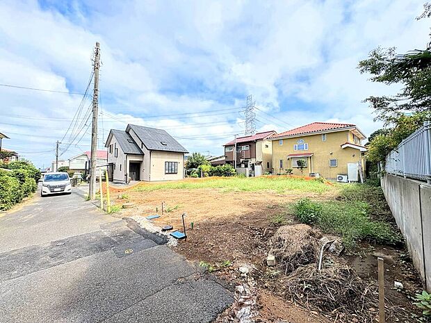 住宅街にある土地の外観写真です