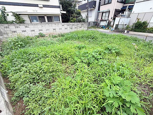 住宅地にある更地の土地の写真です