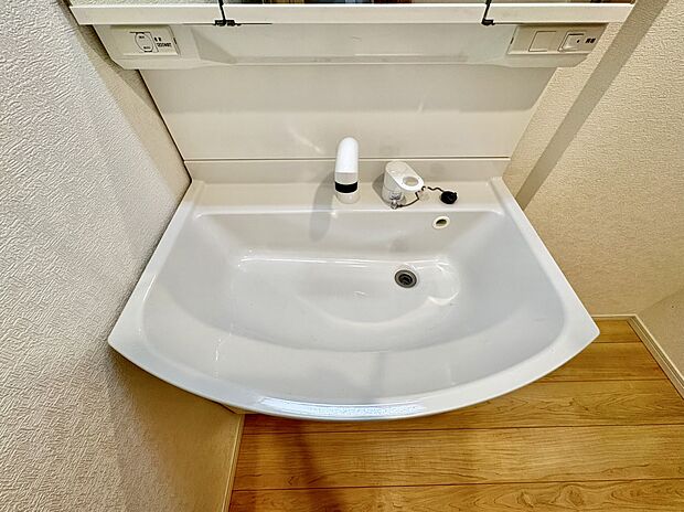 洗面ボウルと鏡を備えた洗面台
