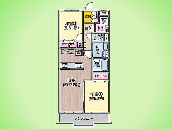 間取りを拡大表示