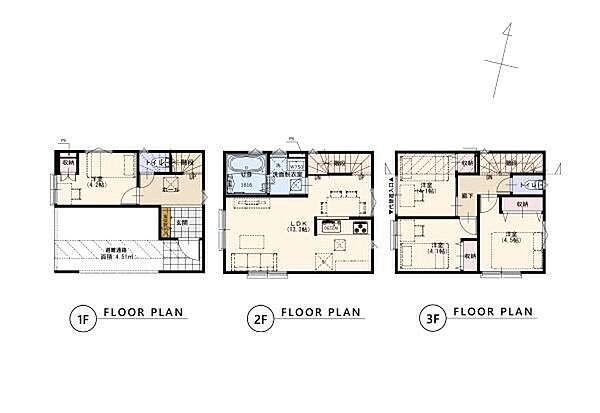 間取プラン例：建物面積77.94ｍ2
