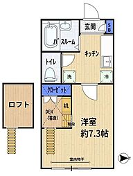 コンフォート豊玉 1Kの間取図画像