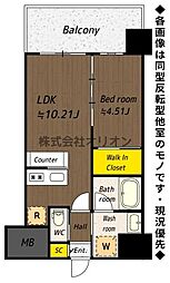 PREGIO NERIMA FUJIMIDAI 1LDKの間取図画像