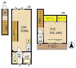エクセルコート桜台 1LDKの間取図画像
