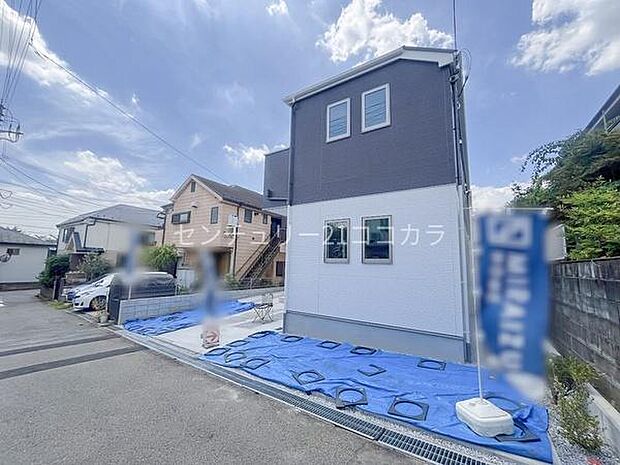 八王子市富士見町　新築一戸建て・全2棟　1号棟　2025年8月8日撮影